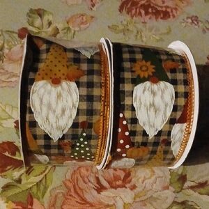 Gnome Patterned Ribbon